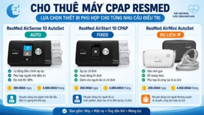 Bảng giá cho thuê các dòng máy thở phổ biến