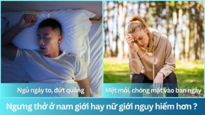 Ngưng thở ở nam giới hay nữ giới nguy hiểm hơn ?