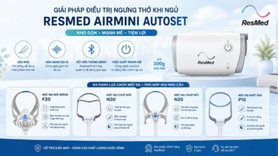 Các loại mặt nạ phù hợp với Resmed AirMini AutoSet