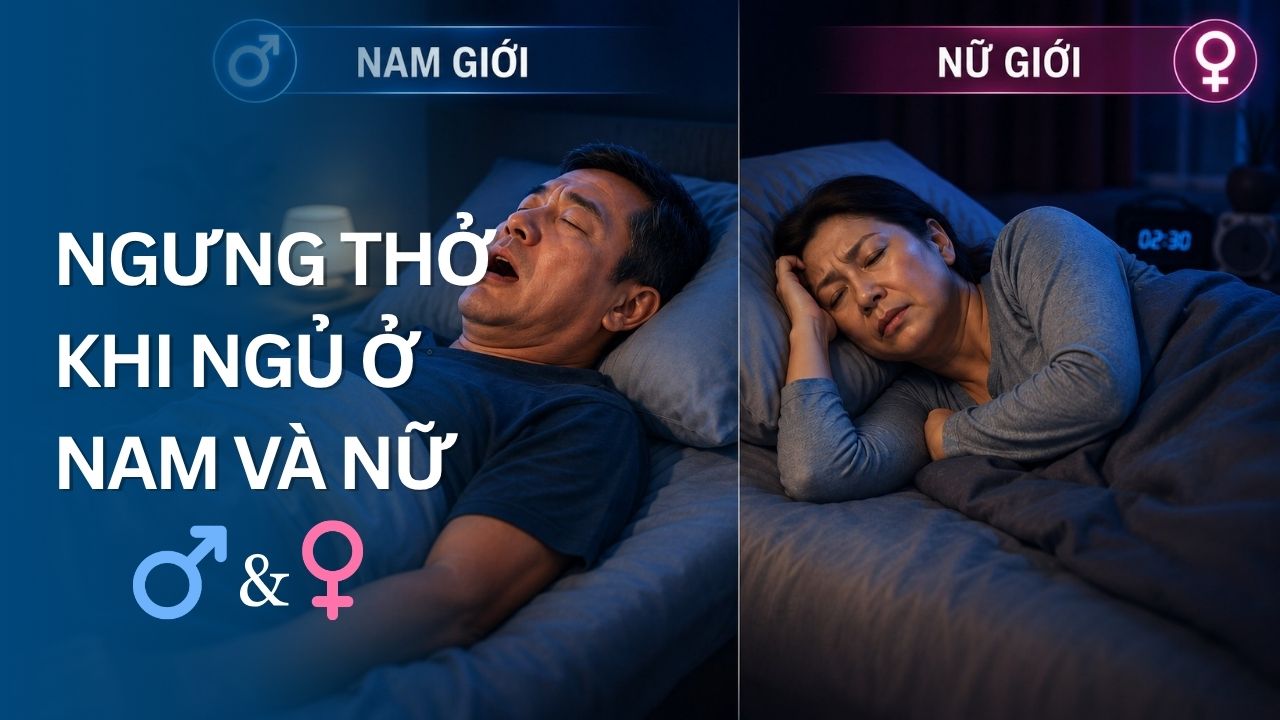 ngưng thở khi ngủ ở nam và nữ